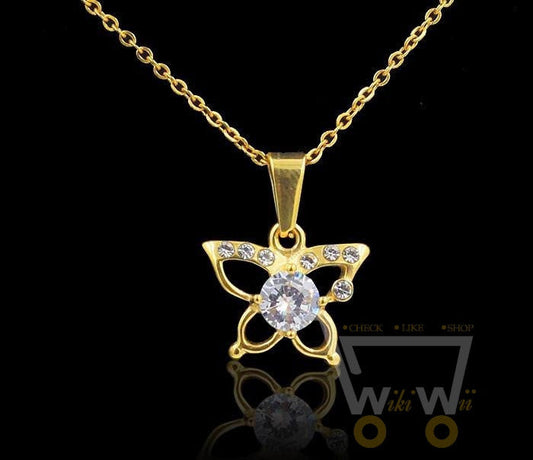 charming Butterfly Necklace - WikiWii