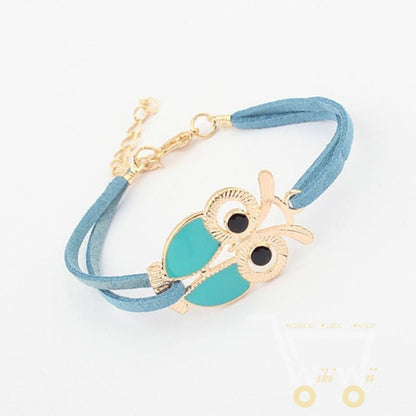 Colorful Owl Decorations Multi-layer Bracelet - WikiWii