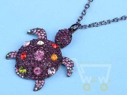 Colorful Purple Crystal Sea Turtle - WikiWii