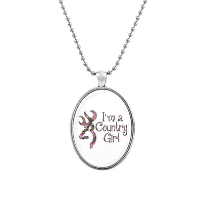 Country Girl Hight Quality Glass Necklace - WikiWii