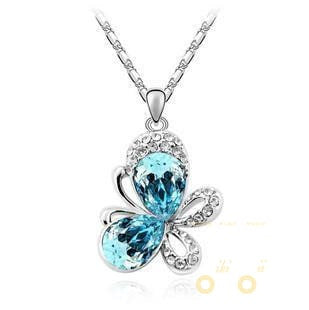 Crystal Butterfly Necklace - WikiWii