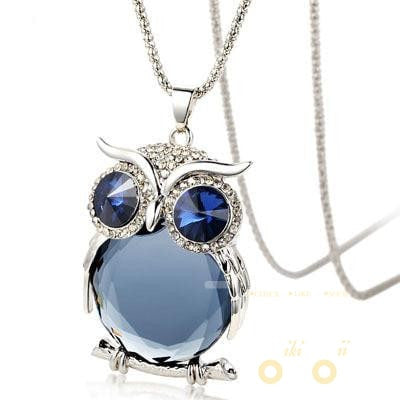 Crystal Owl Necklace - WikiWii