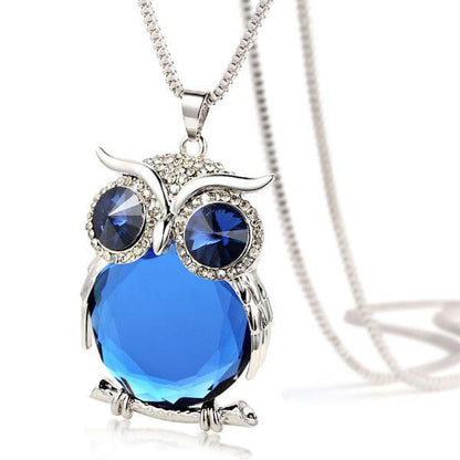 Crystal Owl Necklace - WikiWii