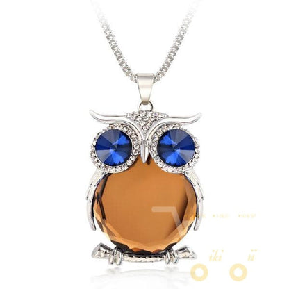 Crystal Owl Necklace - WikiWii