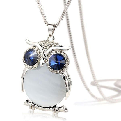 Crystal Owl Necklace - WikiWii