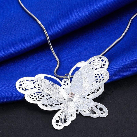 Cute Butterfly Necklace - WikiWii