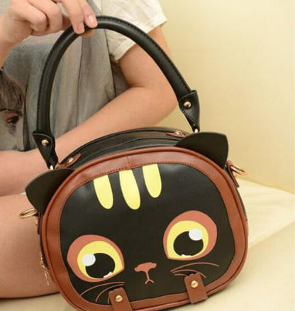 cute cartoon cat head bag - WikiWii