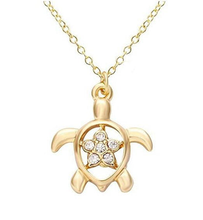 Cute star turtle design necklace - WikiWii