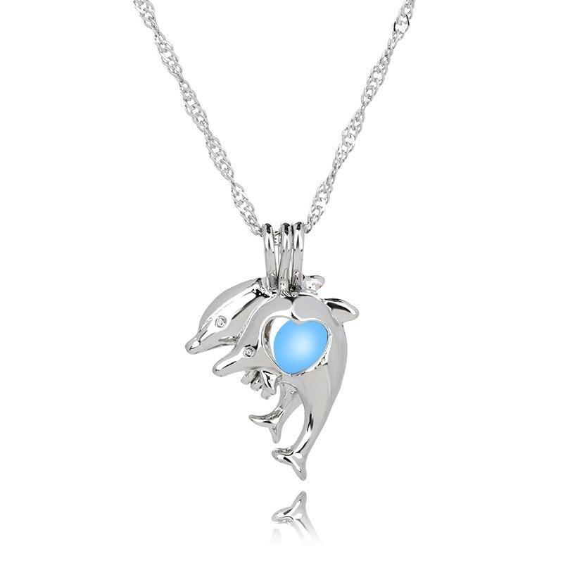 Glow in the dark Dolphin Necklace - WikiWii