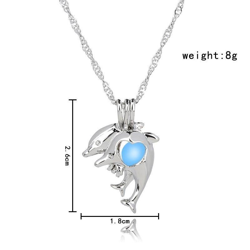 Glow in the dark Dolphin Necklace - WikiWii