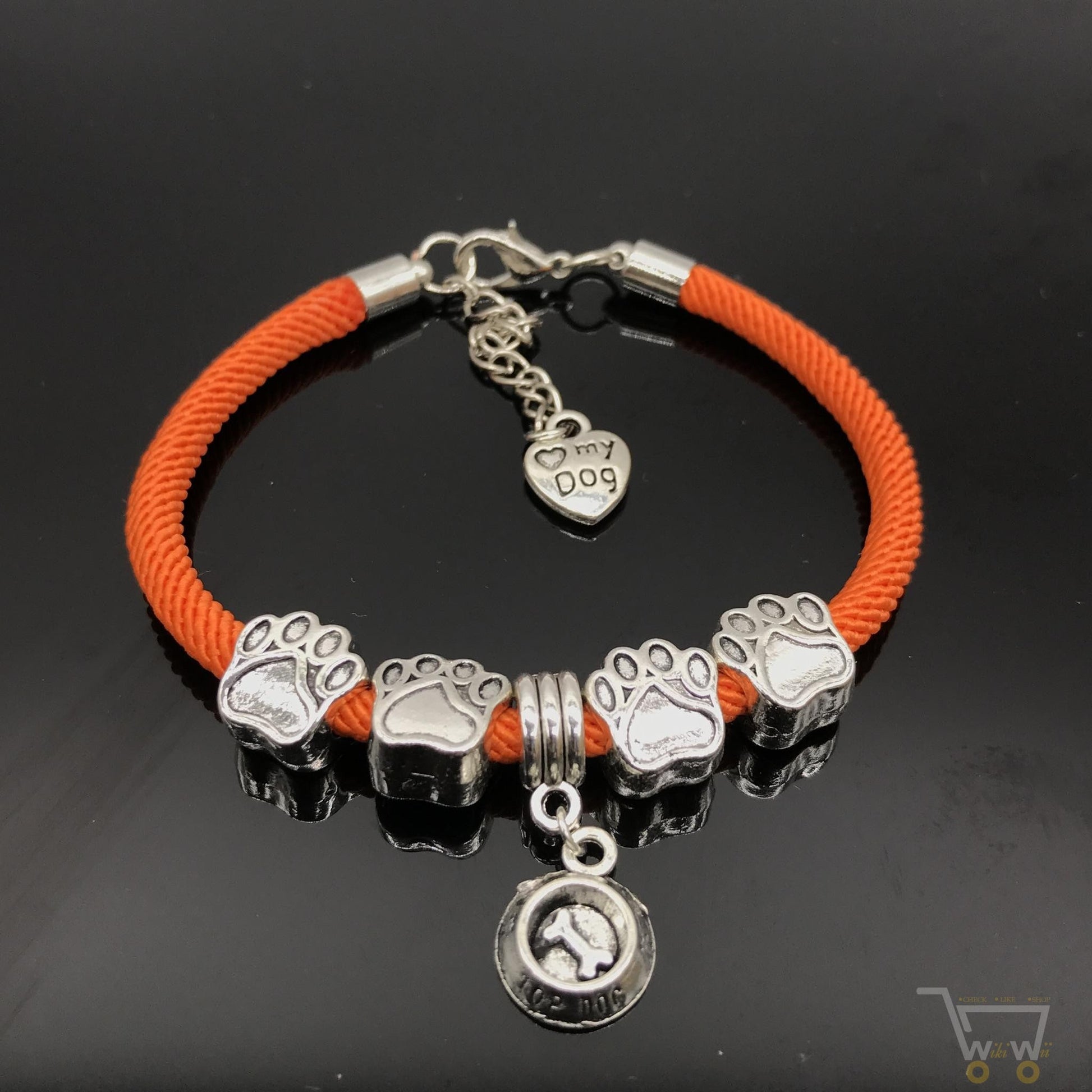 Dog Paw Charms Bracelets - WikiWii