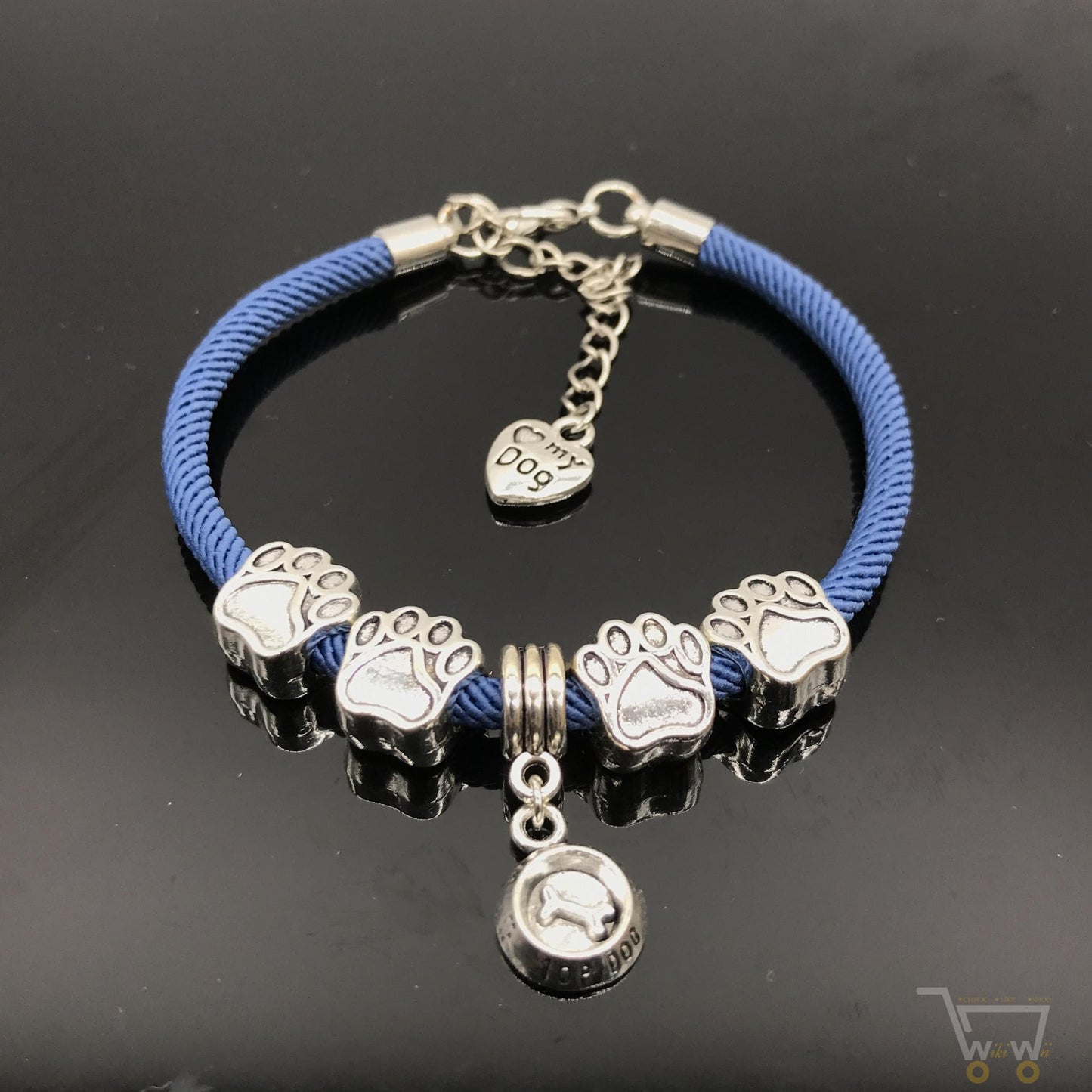 Dog Paw Charms Bracelets - WikiWii