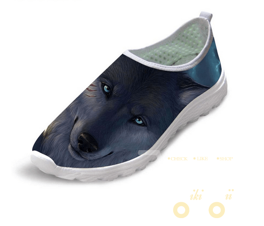 Dog Printed Men's Shoes - WikiWii