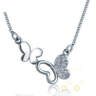 Double Butterfly Necklace - WikiWii