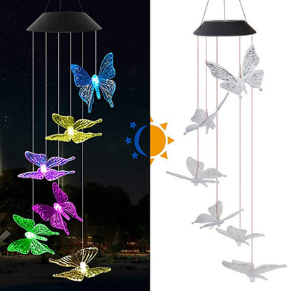 Solar Hummingbird Wind Chimes 2025
