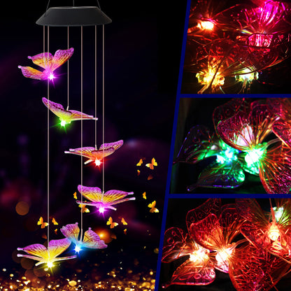 Solar Hummingbird Wind Chimes 2025