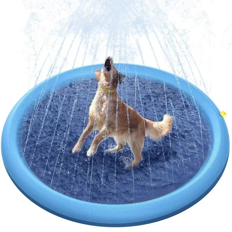 Dog splash water pad