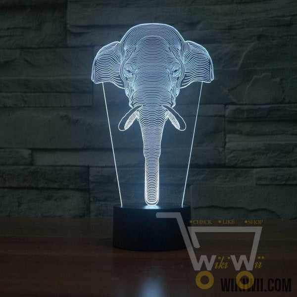 Amazing Elephant led Table Lamp Night Light-7 colors in one item - WikiWii