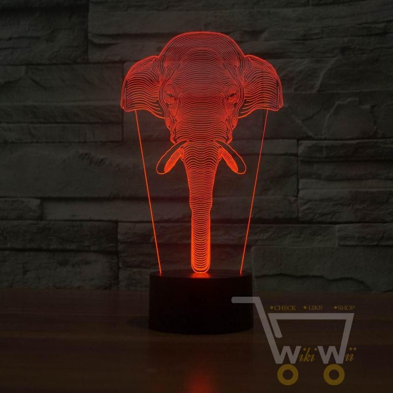 Amazing Elephant led Table Lamp Night Light-7 colors in one item - WikiWii