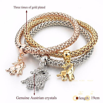 Elephant Charm Bracelet - WikiWii