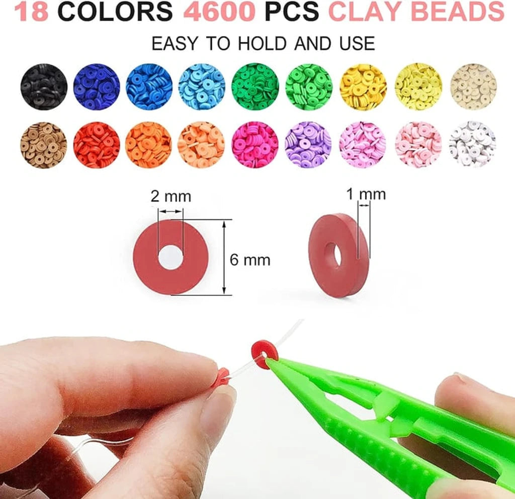 🔥Last Day Sale Price | 6000 Pcs Clay Beads Bracelet Making Kit