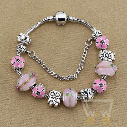 Flower Owl Bracelet - WikiWii