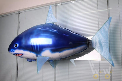 Flying shark Fish Air balloons with remote control - WikiWii