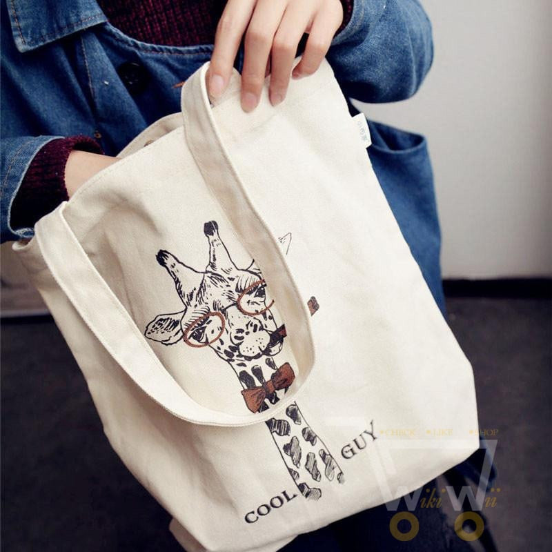 Giraffe Canvas Bag - WikiWii