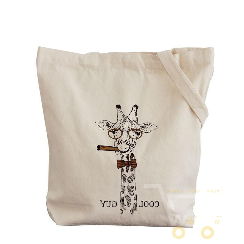 Giraffe Canvas Bag - WikiWii