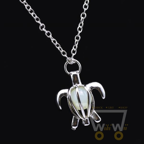 Glow in the Dark Sea Turtle Necklace - WikiWii