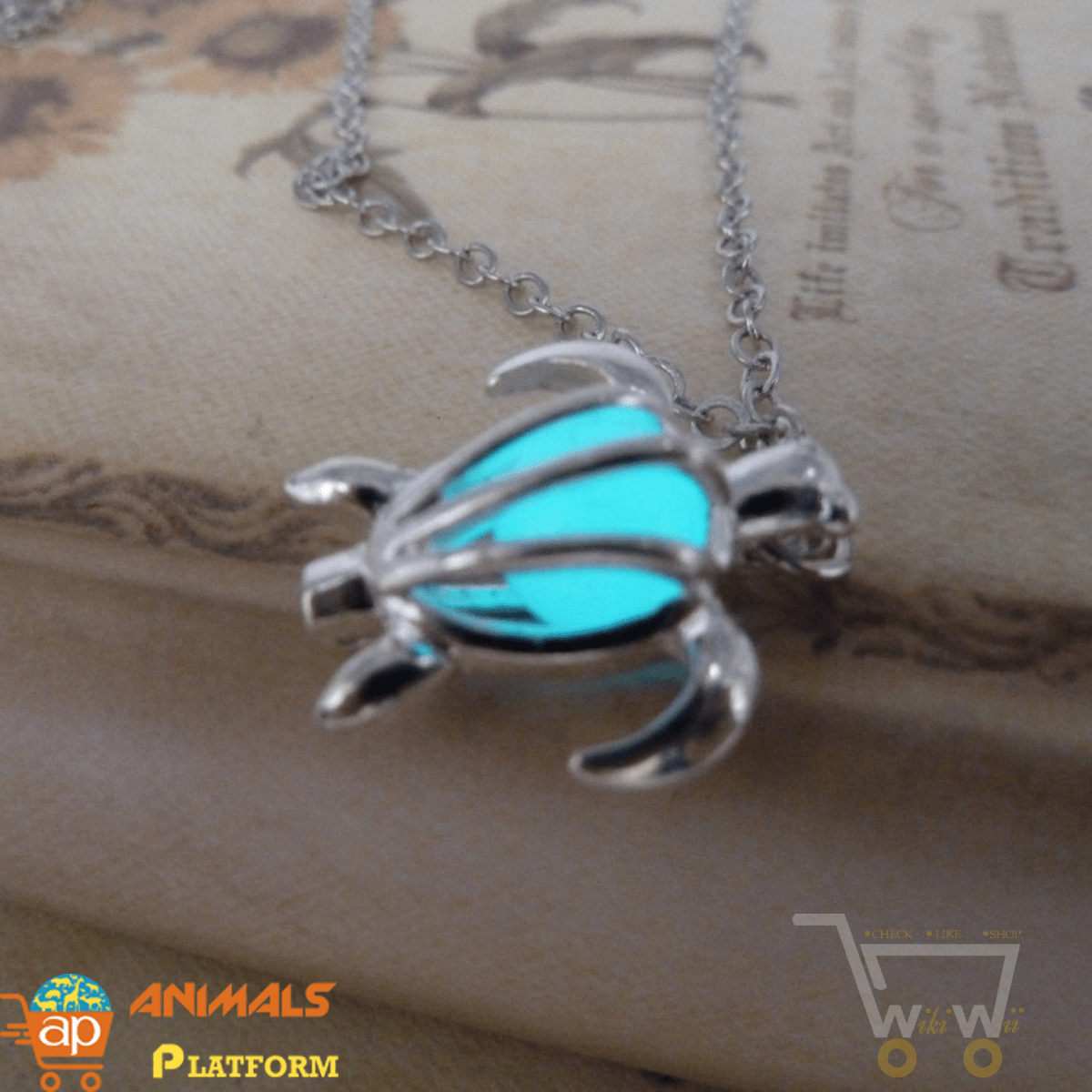 Glow Sea Turtle Necklace - WikiWii