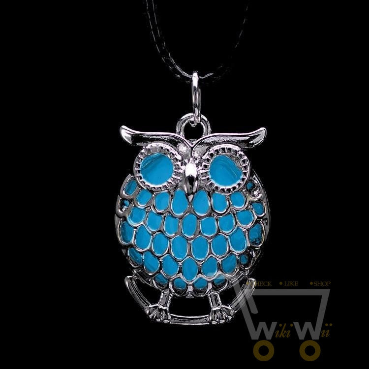 Glowing Owl Necklace - WikiWii