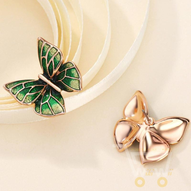 Gold Plated Butterfly Earrings - WikiWii