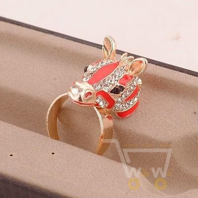 Gold Plated Horse Ring - WikiWii