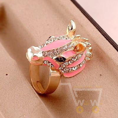 Gold Plated Horse Ring - WikiWii