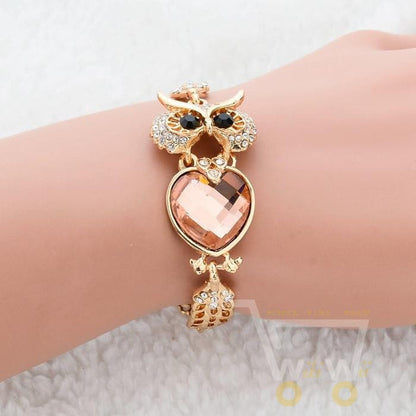 Gold Plated Owl Bracelets - WikiWii