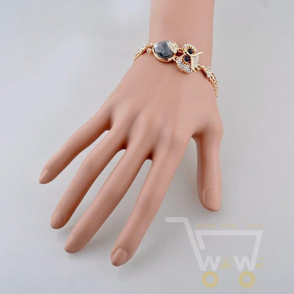 Gold Plated Owl Bracelets - WikiWii