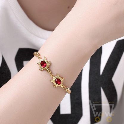 gold plated sea turtle bracelet - WikiWii