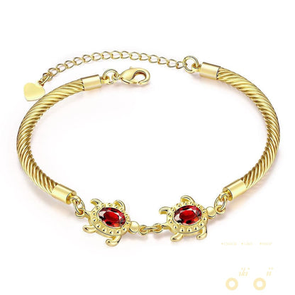 gold plated sea turtle bracelet - WikiWii