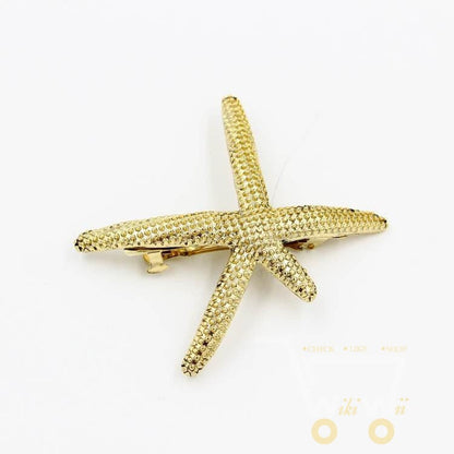 Gold Plated Starfish Hair Jewelry - WikiWii