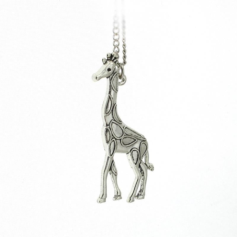 Gold / Silver Plated Giraffe Necklace - WikiWii