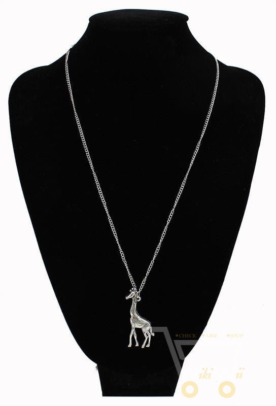 Gold / Silver Plated Giraffe Necklace - WikiWii