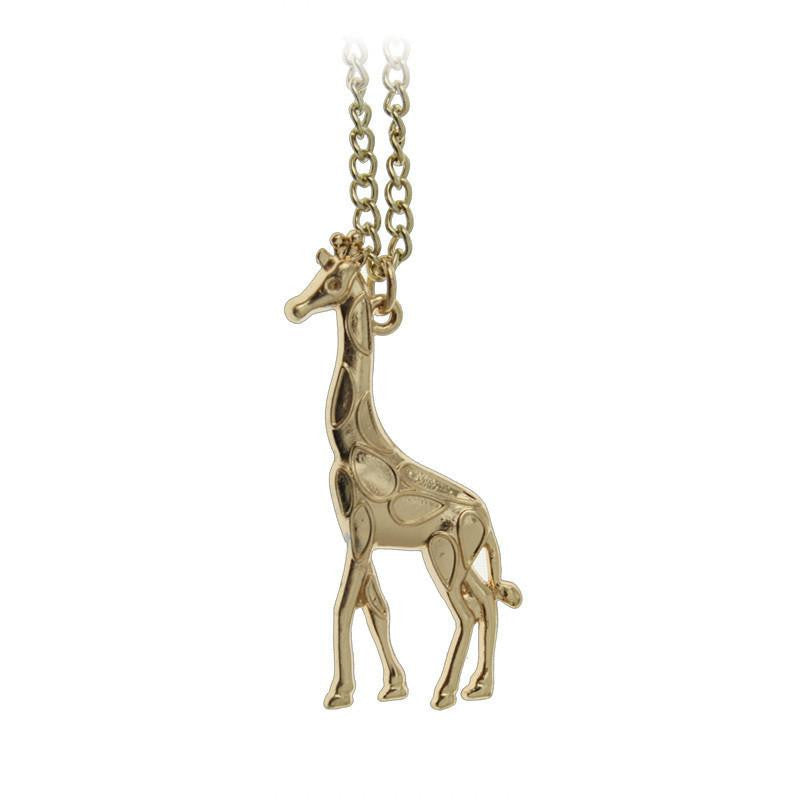 Gold / Silver Plated Giraffe Necklace - WikiWii