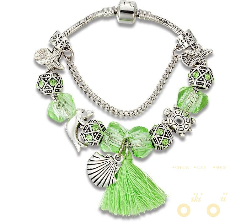 Green Charm Bracelet - WikiWii