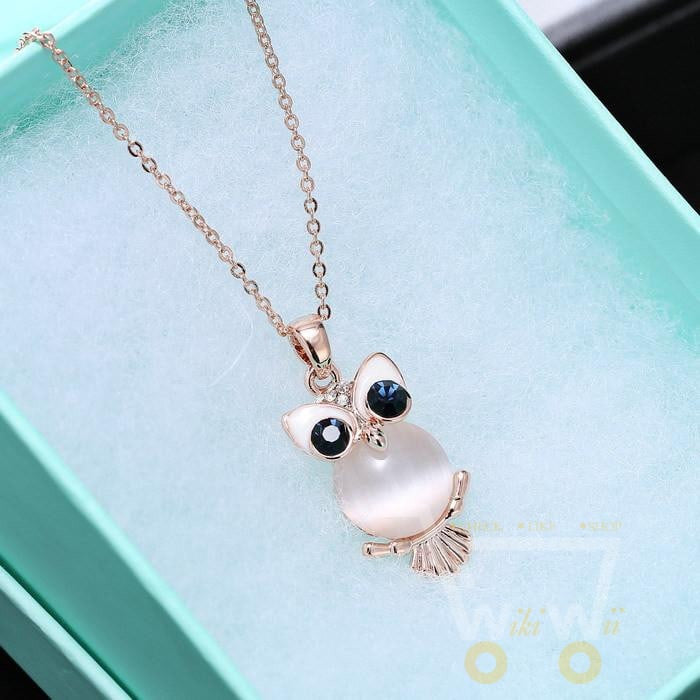 Green Crystal Eye Owl Gem Necklaces - WikiWii