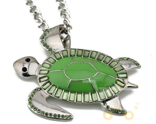 Green Sea Turtles  Long Necklace - WikiWii