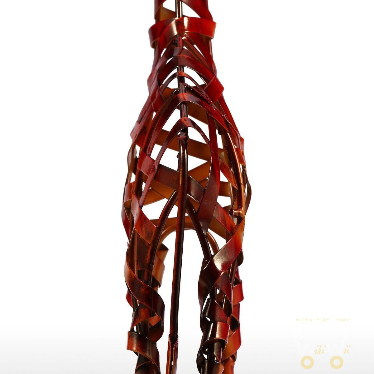 hand-made iron giraffe artwork - WikiWii