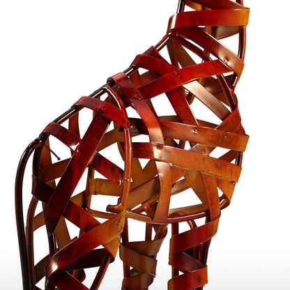 hand-made iron giraffe artwork - WikiWii