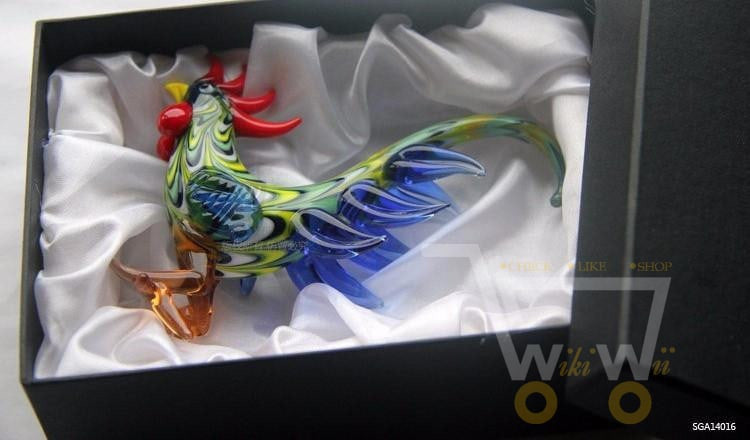 Handmade 3D Mascot Chicken Glass - WikiWii