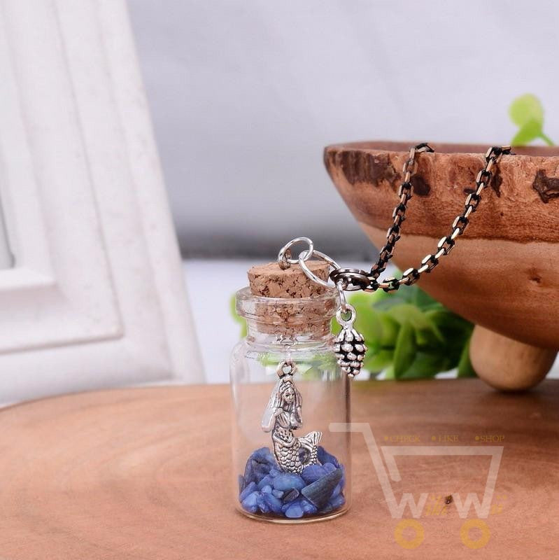 Handmade Owl Jar Necklace - WikiWii